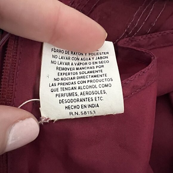 Vintage 90s Jennifer by KVM Party Dress Size M Cranberry Sequin Embroidered Silk - Picture 4 of 16